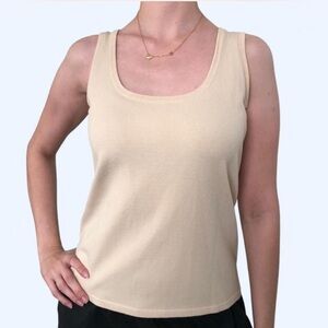 St. John Cream Tank Top
